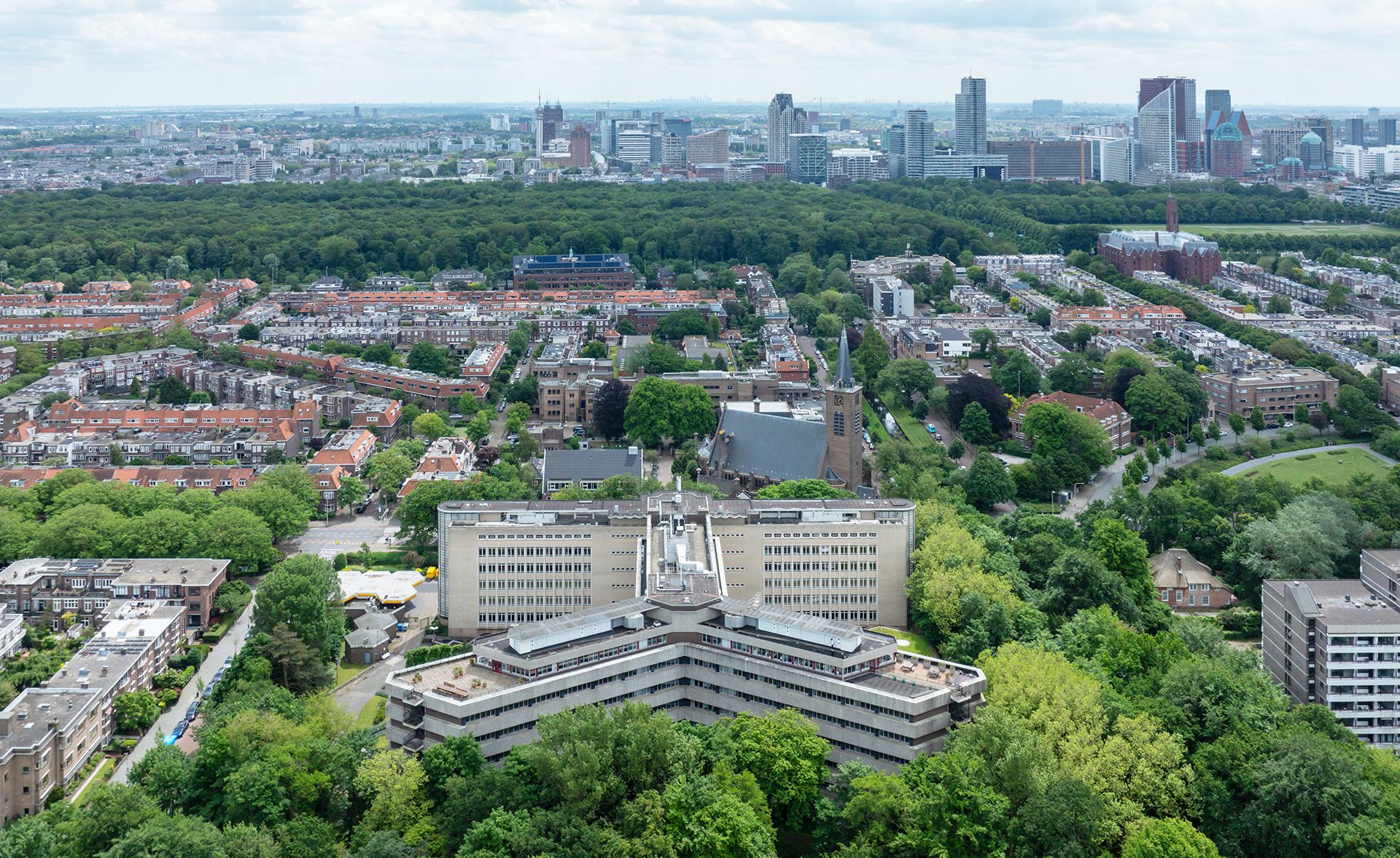 Midden in de stad